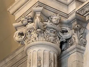 Acanthus: Capital, Chateau du Lude, Lude, Pays de la Loire, France