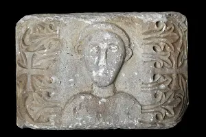 Korca: Capital with human face, National Museum of Medieval