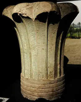 Carlsberg: Capital of a palm column. Palace of Apries, Memphis. 598-568