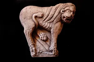 Prieure: Capital from Serrabone Priory, Languedoc-Roussillon, France