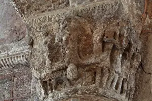 Fides: Capital with St Peter, Abbatiale Sainte-Foy, Conques