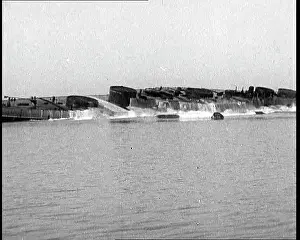 Capsized: A Capsized Italian Ship Being Righted