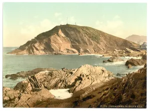 Ilfracombe: Capstone, hill from Ilfracombe Hotel, Ilfracombe, England