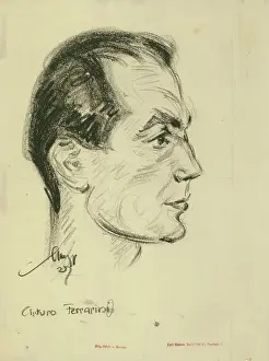 Arturo: Capt Arturo Ferrarin drawn by Emil Stumpp