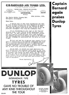 Endorses: Capt Barnard Endorses Dunlop Wheels & Tyres