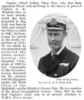 Parr: Captain A. A. C. Parr R. N