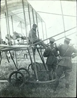 Bertram: Captain Bertram Dickson on a Farman biplane