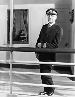 Satisfaction: Captain on board his ship