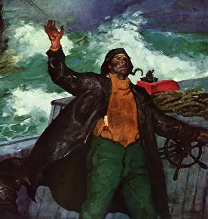 Tossed: Captain on Boat during Storm