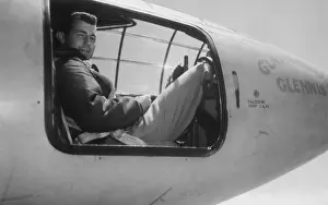 Sonic: Captain Charles E. Yeager, in the cockpit of the