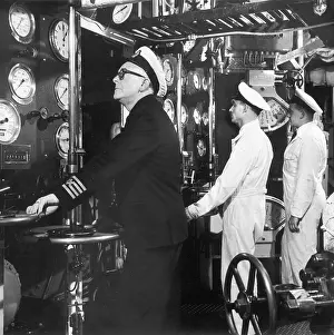 Dial: The captain checks the dials