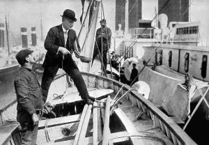Modifications: Captain Clarke testing lifeboats on Olympic