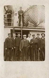 Lifeboats: Captain and crew, SS Tyria, Cunard cargo ship