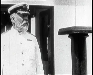 Captain Edward Smith on the Deck of the Royal