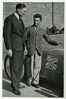 Eyston: Captain G E T Eyston with Albert Denly