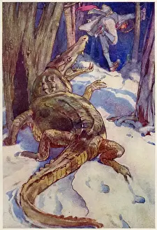 Wants: Captain Hook fleeing from the crocodile