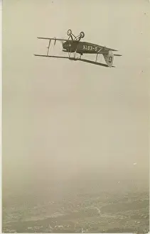 Inverted: Captain Hs Broad flying inverted over London