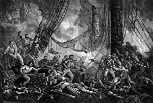 Serapis: Captain John Paul Jones leading his crew ?