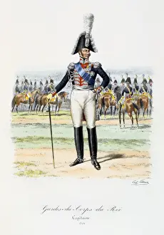 Histoire: Captain of the King's guard, 1820. From Histoire