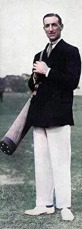 Westchester: Captain Leslie Cheape, polo player, on the golf links, 1914