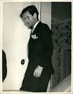 Dines: Captain Peter Townsend after dinner party, London