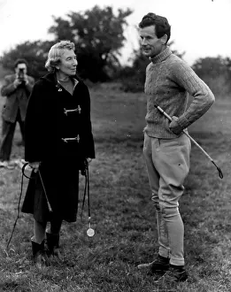 Norah: Captain Peter Townsend and Norah Wilmott chatting