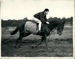 Binfield: Captain Peter Townsend riding at Billingbear Park