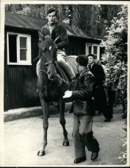 Binfield: Captain Peter Townsend riding at Billingbear Park