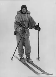 Lcgr1805: Captain Robert F. Scott skiing during the