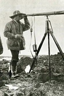 Telescope: Captain Scott looking for pack ice, Antarctic