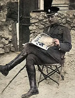 Nevile: Captain Wilkinson reading The Tatler