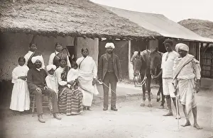 Captioned: captioned Group of Coolies Indian workers, South Africa