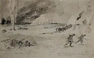 David Cohen Fine Art: Capture of Cambrai, Rumilly, WW1