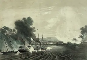 1847: Capture of the city of tabasco, by the U.S. naval expedition