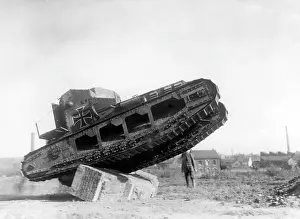 Whippet: Captured British Whippet tank on Western Front, WW1