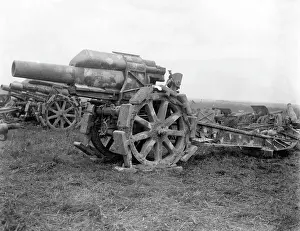 Moerser: Captured German 21cm howitzers, WW1