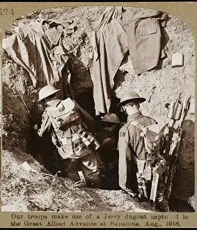 Bapaume: CAPTURED GERMAN DUGOUT