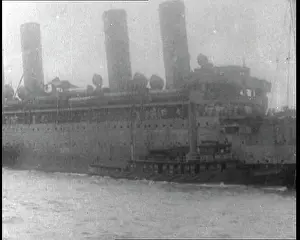 Sailed: A Captured German Ship Being Sailed By Allies