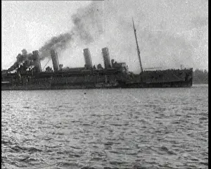 Sailed: A Captured German Ship Being Sailed By Allies