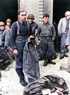 Ardennes: Captured German soldier during Battle of the Bulge