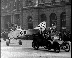 A Captured German War Plane, With Its Wings