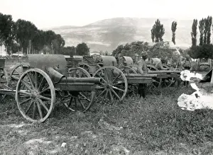 Macedonian: Captured guns from Mount Kajmakchalan, WW1