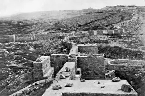 Falcone: Captured Italian position at Monte Falcone, 1917