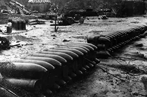 Fully: Captured mortar position with munition depot, 1918
