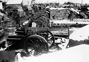 Mortars: Captured mortars in Serbia, 1915