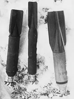 Mortars: Captured Russian bombs WWII