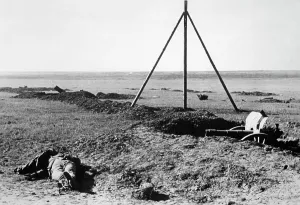 Isthmus: Captured Russian position in the Crimea, 1942