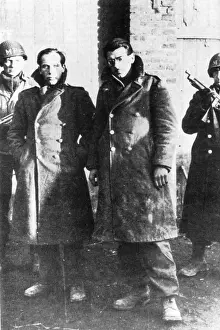 Ardennes: Captured soldiers from Skorzeny's command during the Battle