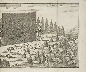 Arten: Capturing birds, possibly larks