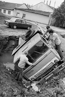 Ditch: Car accident in Novgorod